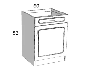 MDF AAF 60 JOBBOS ALSÓ ELEM