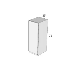 ITL 72/FA 25 FELSŐ ELEM JOBBOS MDF