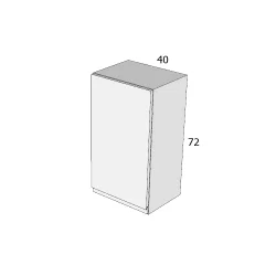 ITL 72/FA 40 FELSŐ ELEM JOBBOS MDF