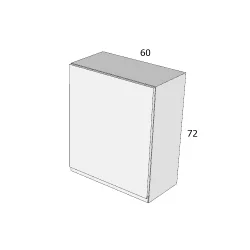 ITL 72/FA 60 FELSŐ ELEM JOBBOS MDF