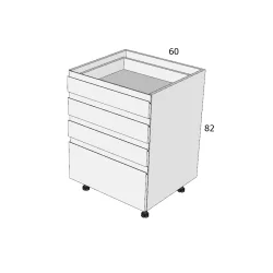 ITL A4F 60 ALSÓ ELEM MDF