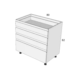 ITL A4F 80 ALSÓ ELEM MDF