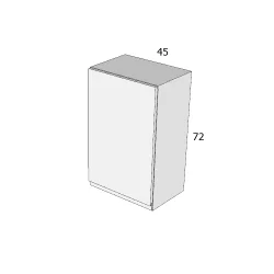 ITL  72/FA 45 FELSŐ ELEM BALOS MDF