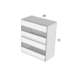 ITL 72/FF2Ü 60 FELSŐ ELEM MDF