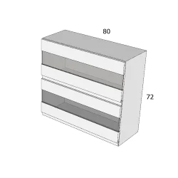 ITL 72/FF2Ü 80 FELSŐ ELEM MDF