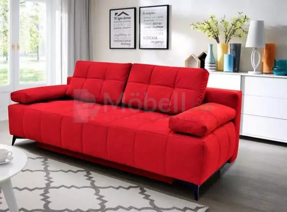 Pure ágyazható kanapé A, Piros