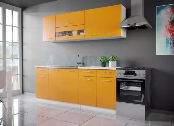 Color narancssárga konyhabútor 200 cm