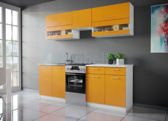Color narancssárga konyhabútor 210 cm