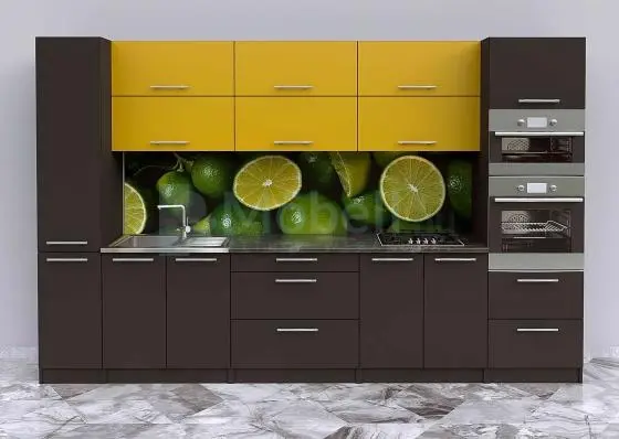 Kairo lemon szürke konyhabútor 340 cm