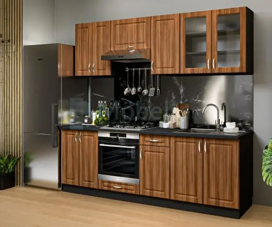 Athén Mdf Akác konyhabútor 240 cm
