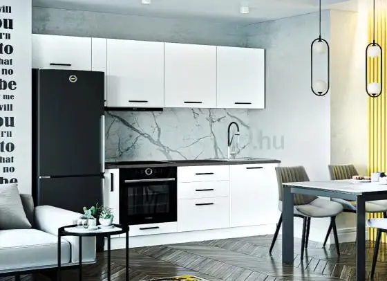 Burda Fehér Konyhabútor 255 cm