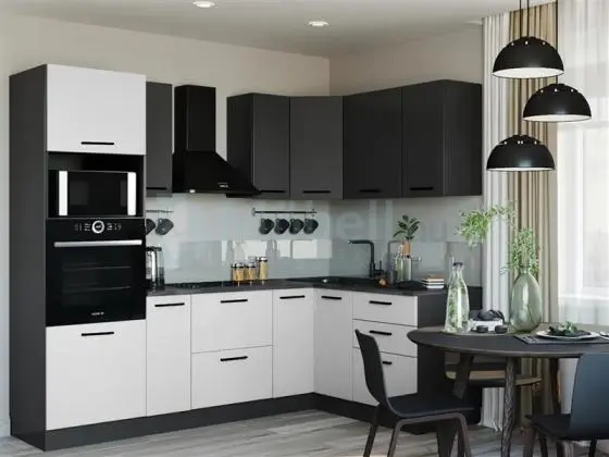 Montana Fehér-Szürke Sarok konyhabútor 240 x 160 cm