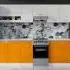Max fehér narancssárga konyhabútor 250 cm