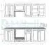 Athén Mdf Bambusz konyhabútor 240 cm