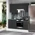 Italy Mdf Antracit konyhabútor 180 cm