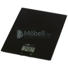 Clatronic KW 3820 fekete üveg konyhai mérleg 