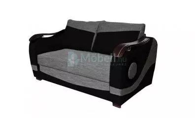Rafi 2-es kanapé B, Fekete-Szürke
