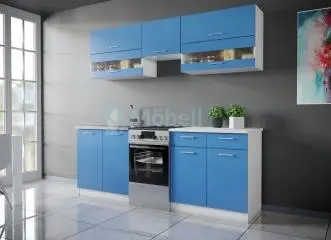 Color kék konyhabútor 210 cm 
