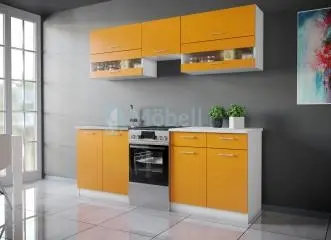 Color narancssárga konyhabútor 210 cm