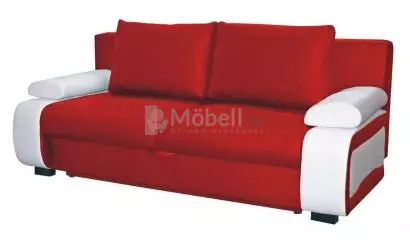 Ines textilbőr kanapé A, Piros-Fehér