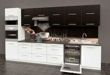 Dubay fehér fekete konyhabútor 360 cm