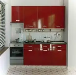Panel A Piros konyhabútor 220 cm