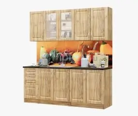 Otthon Tölgy Mdf konyhabútor 200 cm