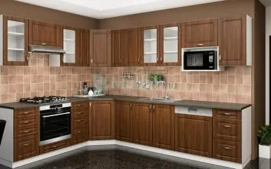 Otthon LUX Akác Mdf sarok konyhabútor 230 cm x 310 cm