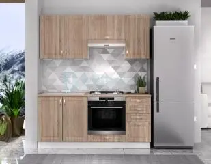Profi 1 Mdf Sonoma konyhabútor 180 cm