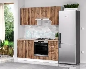 Profi 1 Mdf Konyak Tölgy konyhabútor 180 cm