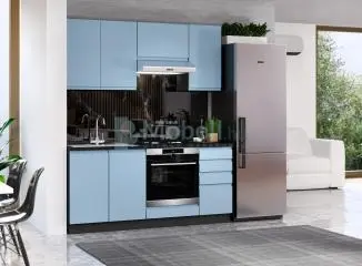 Italy Mdf Ultra kék konyhabútor 180 cm