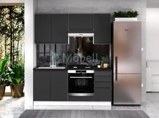 Italy Mdf Antracit konyhabútor 180 cm