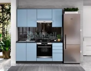 Italy Mdf Ultra kék konyhabútor 180 cm