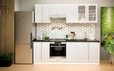 Athén Mdf Fehér konyhabútor 240 cm