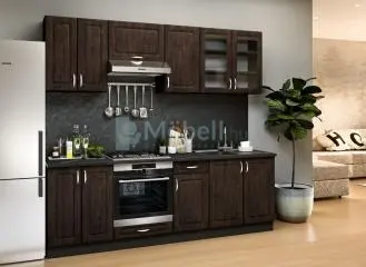Athén Mdf Bambusz konyhabútor 240 cm