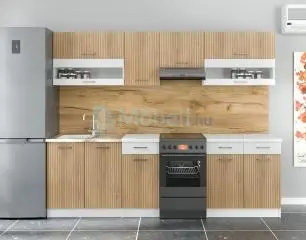 Korfu V. Borda - Fehér Konyhabútor 250 cm