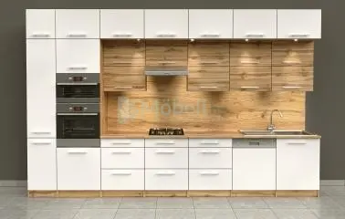 Dubay fehér tölgy konyhabútor 400 cm felső magasítással