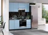 Italy Mdf Ultra kék konyhabútor 180 cm