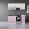 Max fehér rózsaszín konyhabútor 170 cm