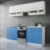 Max fehér kék konyhabútor 210 cm