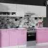Max fehér rózsaszín konyhabútor 250 cm