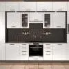 Harmony Lux Antracit - Fehér konyhabútor 380 cm