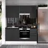 Italy Mdf Antracit konyhabútor 180 cm
